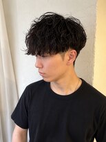 ブレスボーオム 明石(Breath beauu Homme Akashi)&nbsp;▼波巻きマッシュスタイル▼メンズ/パーマ/明石/西明石/大久保