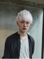 イル 栄(iLe.)&nbsp;91. 波巻きツイストスパイラル/ブリーチ/メンズ/ホワイト