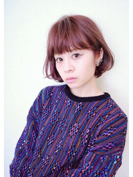 バベル(BABEL Hair Design) 【BABEL】グレープカラー×ボブ@大生真吾