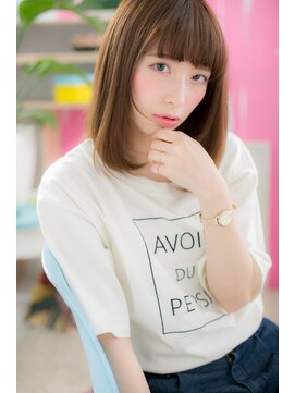 ヘアアンドビューティー ミック(Hair & Beauty miq) パッツンバングのオシャレガール★ミディb(miq阿佐ヶ谷)
