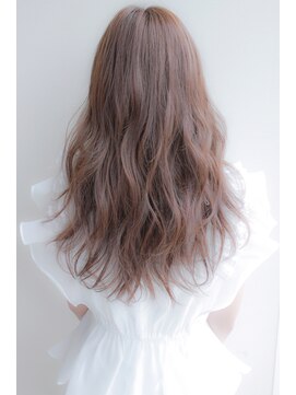 ヘアメイク イズム(HAIR MAKE ism) 【ism 千葉】ほんのりピンクナチュラルウェーブ×ロングB