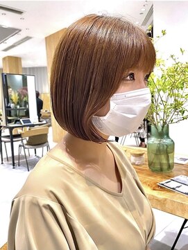 ビューオオサカ(VIEW OSAKA) 韓国風Aラインボブ☆マロンベージュカラー