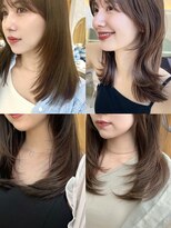 アフロートリノ(AFLOAT Leino)&nbsp;小顔ヘルシーレイヤースタイル透明感カラー【修】20代30代40代