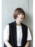 フェイスレイヤー×丸みショートボブ【染谷】