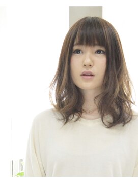 ヘアカフェ コトノハ(hair cafe Kotonoha) 【コトノハ】大人可愛い とろみエアリー ハイライト グレージュ