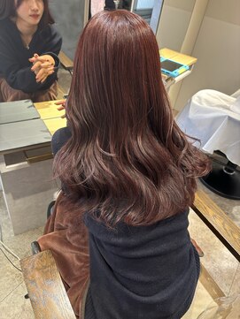 キッカ(kicca) 【kicca】ボルドーカラー×レイヤーカット