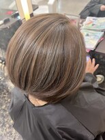リド 婦中店 LIDO ダブルカラー＋ブリーチハイライトグレージュ