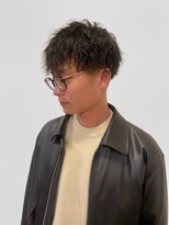 銀座マツナガ 浅草店&nbsp;ツーブロマッシュツイストスパイラルゆるふわパーマ