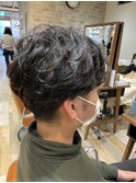 メンズ　簡単スタイリングナチュラルパーマ