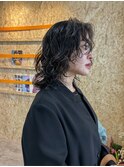大人ウルフパーマレイヤーパーマウェーブパーマ