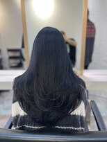 ブレンド 渋谷(BLend)&nbsp;縮毛矯正.レイヤーカット.ブルーブラック.髪質改善. 黒髪