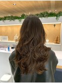 ロングレイヤー コテ巻き風パーマ 武蔵小杉