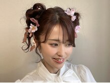 チルムーン(CHILLMOON)の雰囲気（ライブヘアセットは飾りもついて可愛い量産系の髪型に）