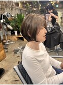 簡単まとまるショートボブ