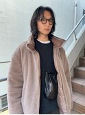 乾かすだけでキマる髪メンズダークアッシュフェザーパーマ