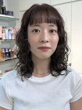 ロンドアンメゾン 原宿(Lond un Maison.) くびれヘア/アプリコットオレンジ/ハイライトカラー/ミディアム