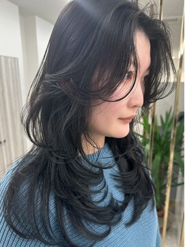 エトワール(ETOILE) 神戸三ノ宮/韓国風レイヤーカット/顔周りカット/ミディアム