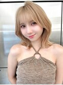 くすみベージュ/ボブ/前髪/レイヤー/髪質改善/縮毛矯正/横浜