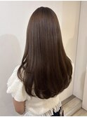 毛先は重ために、フロントレイヤーカット r