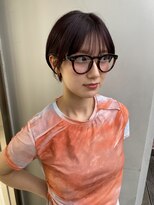 エアー 青山(AIR) 前髪あり耳掛け丸みボブコンパクトショート20代30代40代50代