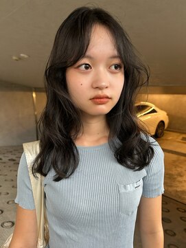 メロウ(MELLOW) レイヤーカット/ゆる巻き/黒髪ヘア