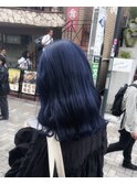 ダブルカラー/黒髪/ボブルフ/ネビージュ/原宿/前髪/韓国