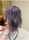 ラベンダーグレージュボブ