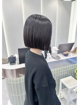 ロンドリゼル 札幌(Lond RiseL)&nbsp;オリーブグレー/前髪/ボブ/マロンベージュ/レイヤーカット/小顔