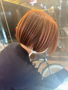 アンニュイオレンジのアンブレラカラー☆