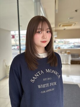 透明感シルキーブラウン