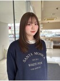 透明感シルキーブラウン