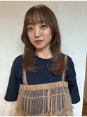 着物ヘア/大人ガーリー/ダークアッシュ/似合わせカット/一宮