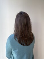 ムード(MOOD,)&nbsp;ダークアッシュ/ミディアムレイヤーカット/大人ガーリー/銀座