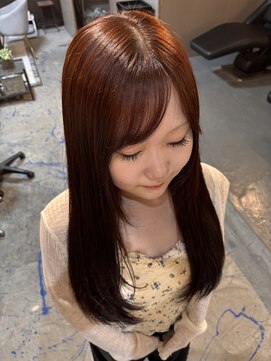 ヴェスパー(Vesper) 大人可愛い赤みカラー×つや髪ロング