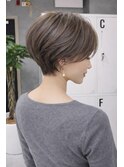 大人ショート/30代40代50代くびれショート/ショートボブ前髪無し