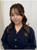 ハーフツインアイドルヘアメイクイベントヘアセット
