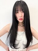 縮毛矯正/レイヤーカット/ロングヘア/似合わせ小顔カット