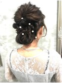 結婚式ヘアセット