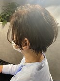 ☆お客様style☆耳かけショートボブ