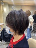 伸ばすのも楽ちんな長めのショートボブ♪°20代/30代/40代