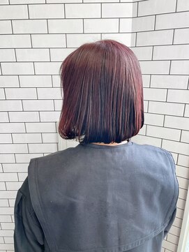 リール(THE RIRE.) ＊THE  RIRE. ぱつっとボブ×ピンクラベンダー＊