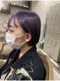 表参道roijir×透け感ラベンダーカラー＊ミニボブカット