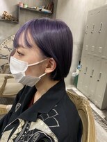 ロイジー(roijir)&nbsp;表参道roijir×透け感ラベンダーカラー＊ミニボブカット