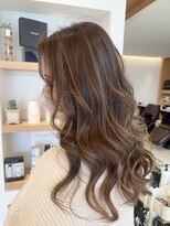 ヘアーサロン エンス(hair salon Ens)&nbsp;オリーブベージュ×ハイライト