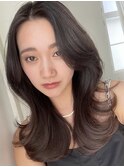 韓国風ミディアムレイヤー レイヤーカット 20代/30代/40代