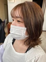 ビーワールド(B WORLD)&nbsp;ゆるふわ大人可愛さ【デザインカラー/髪質改善/ハイライト】