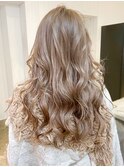 アッシュベージュ_ローライトスリークボブ厚めバング_ba282141