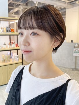 アイティー バイ アルバム 中野店(IT by ALBUM) マッシュショート_レッドブラウンハッシュカットフルバング_9347