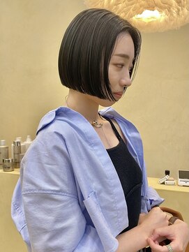 スニュウ(snuw) ケアカラー透明感カラー地毛風カラーボブミニボブオリーブカラー