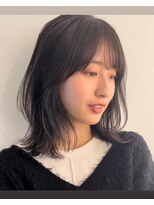 ルル 表参道(lulu.)&nbsp;メルティカラー ネビージュ チェリーブラウン ミニウルフ